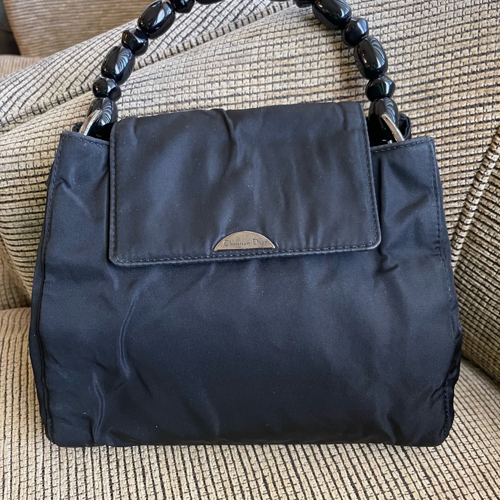 Vintage Christian Dior Beaded Handle Purse.